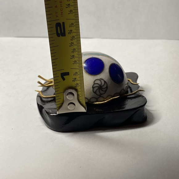 Vintage Chinese Cloisonne Enamel Insect Ladybug Ladybird Sculpture - Picture 9 of 10